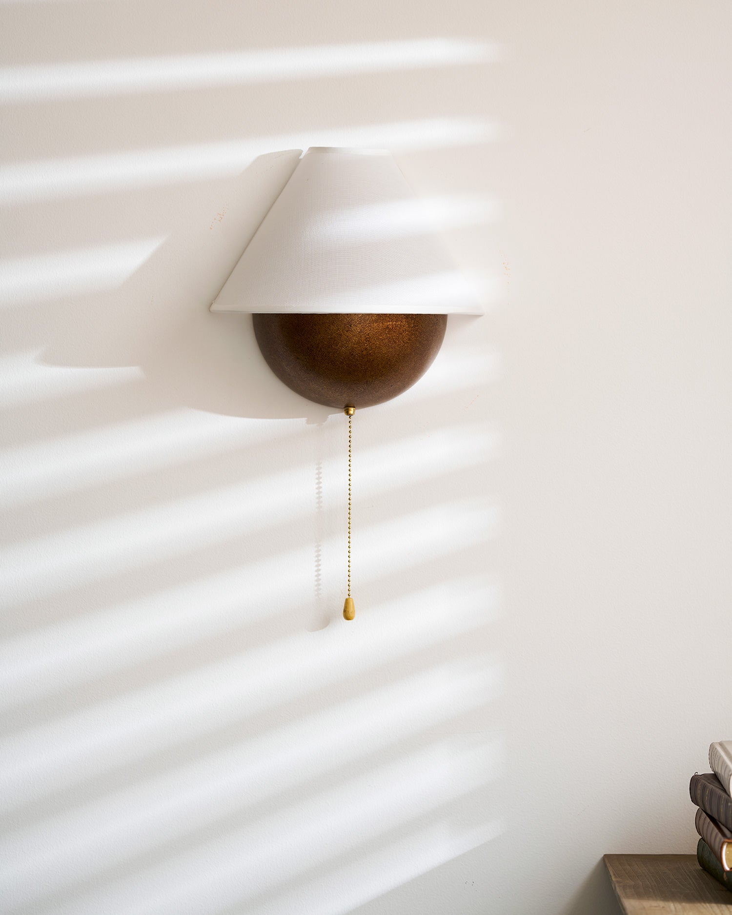 Transitional Travertine Wall Sconce With Warm Dimmable Glow — Harbor Light Co.