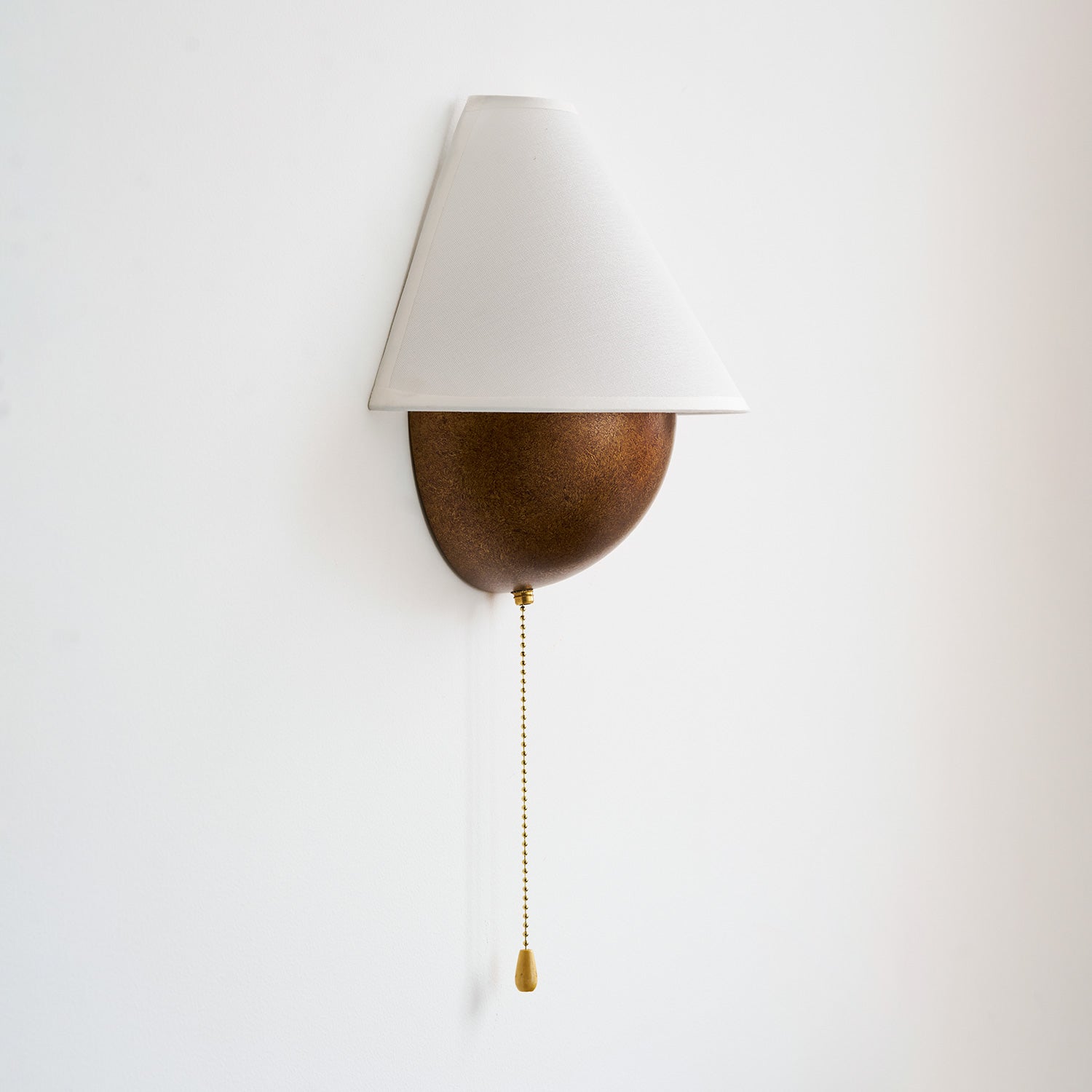 Transitional Travertine Wall Sconce With Warm Dimmable Glow — Harbor Light Co.