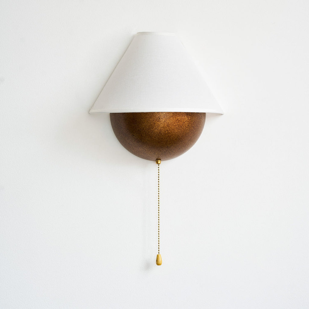 Transitional Travertine Wall Sconce With Warm Dimmable Glow — Harbor Light Co.