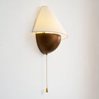Transitional Travertine Wall Sconce With Warm Dimmable Glow — Harbor Light Co.