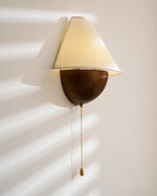 Transitional Travertine Wall Sconce With Warm Dimmable Glow — Harbor Light Co.