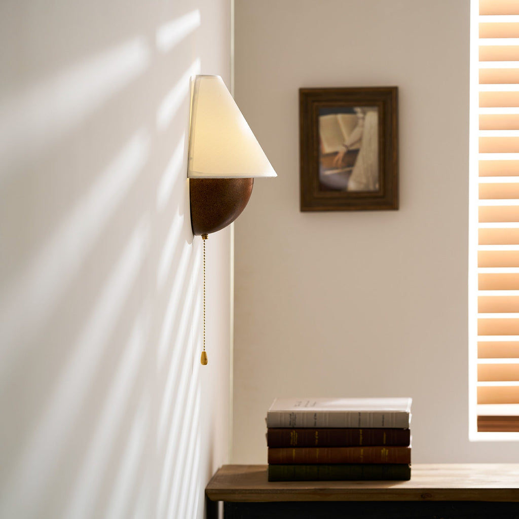 Transitional Travertine Wall Sconce With Warm Dimmable Glow — Harbor Light Co.