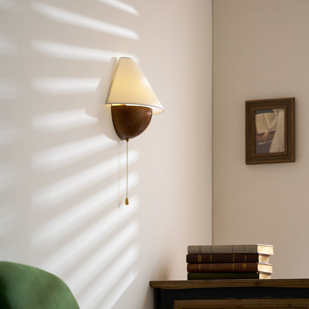 Transitional Travertine Wall Sconce With Warm Dimmable Glow — Harbor Light Co.