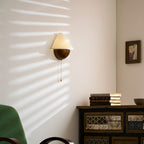 Transitional Travertine Wall Sconce With Warm Dimmable Glow — Harbor Light Co.
