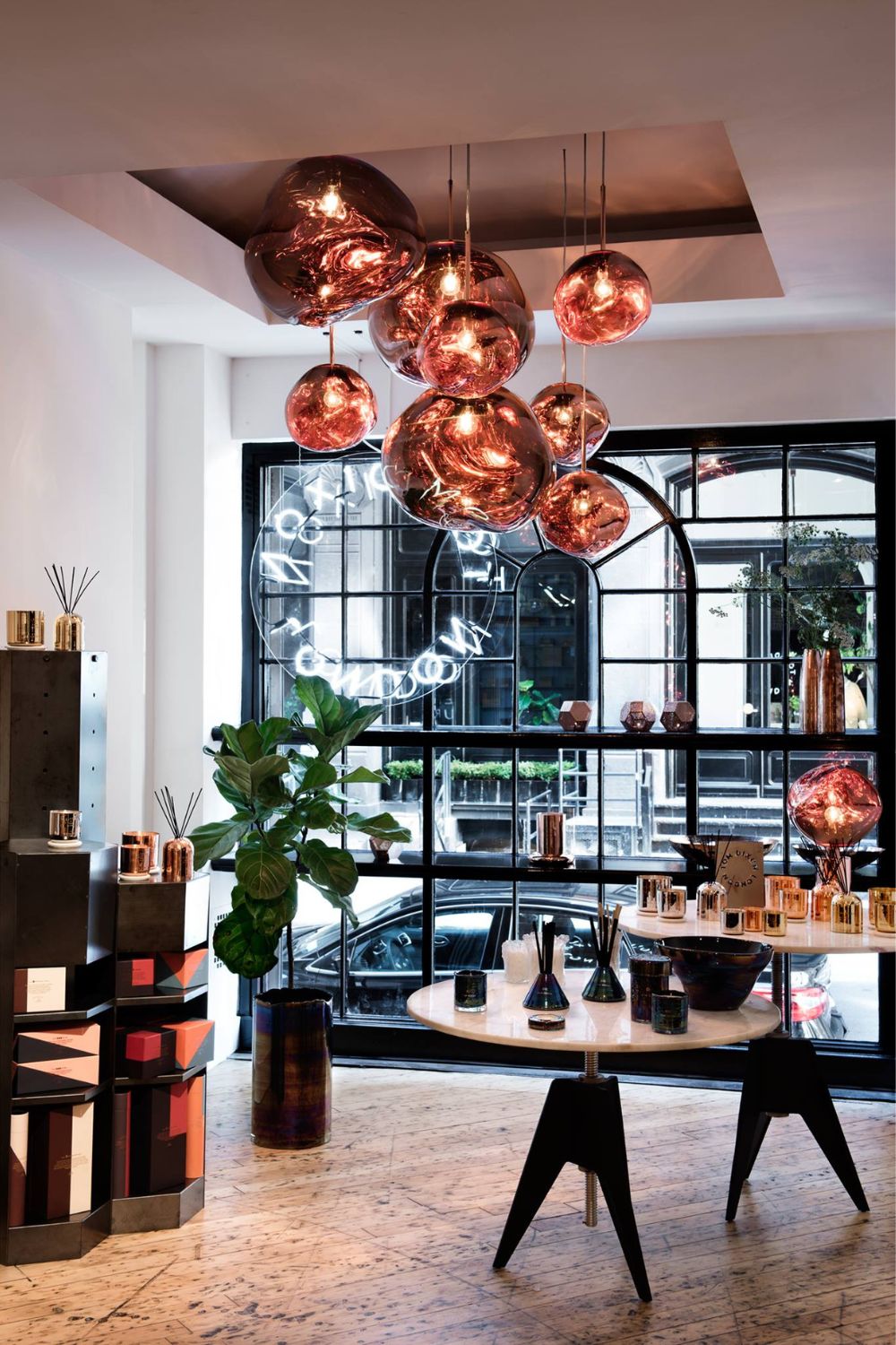 Modern Lava Crackle Glass Globe Pendant Light