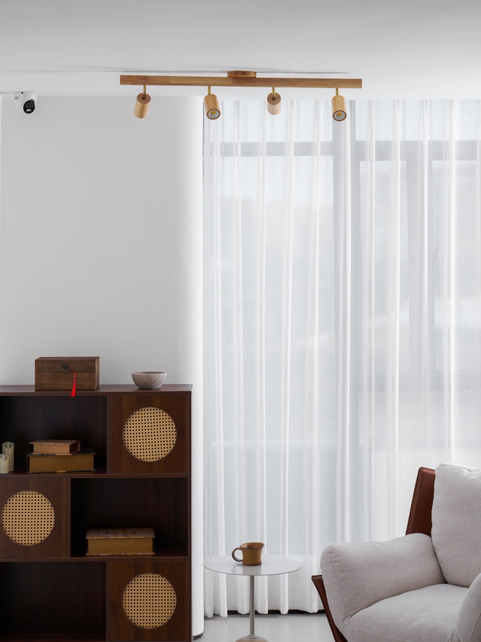 Adjustable Wood Beam Spot Ceiling Light