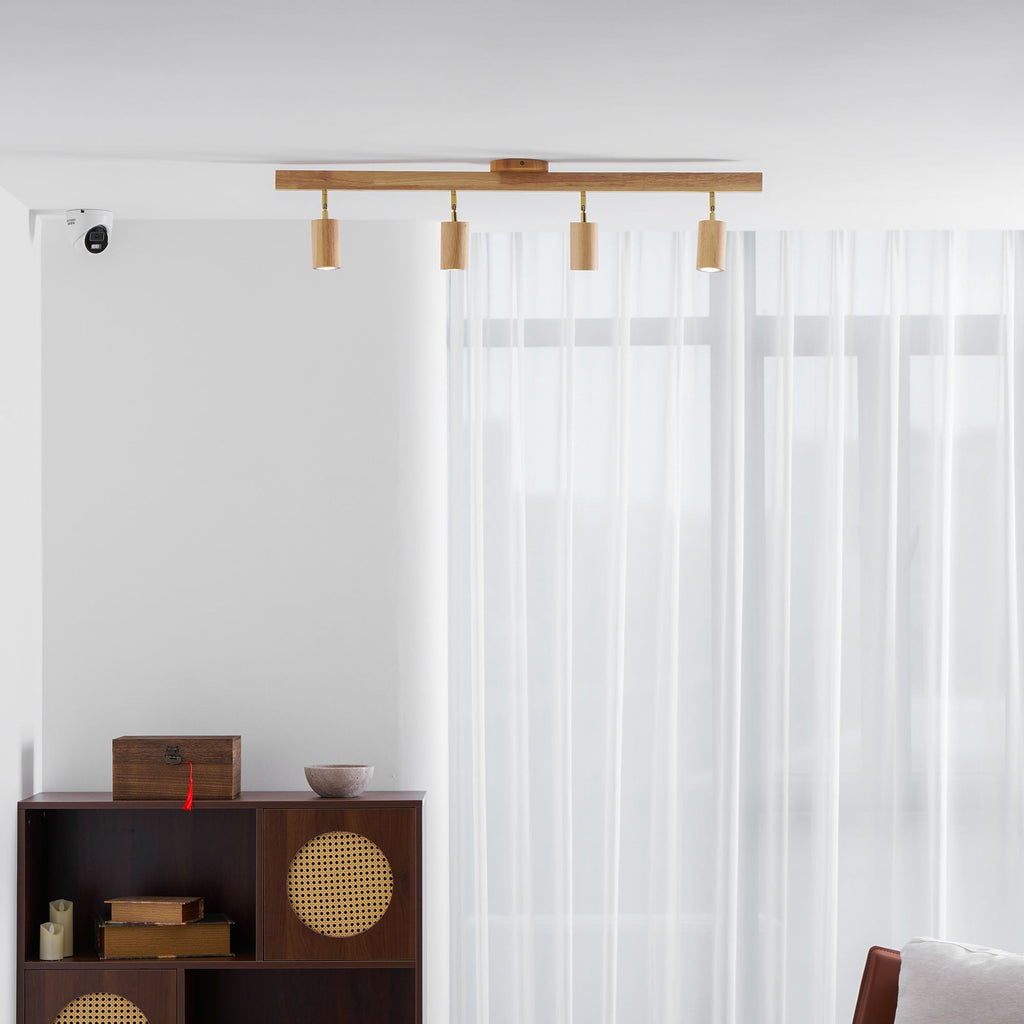 Adjustable Wood Beam Spot Ceiling Light