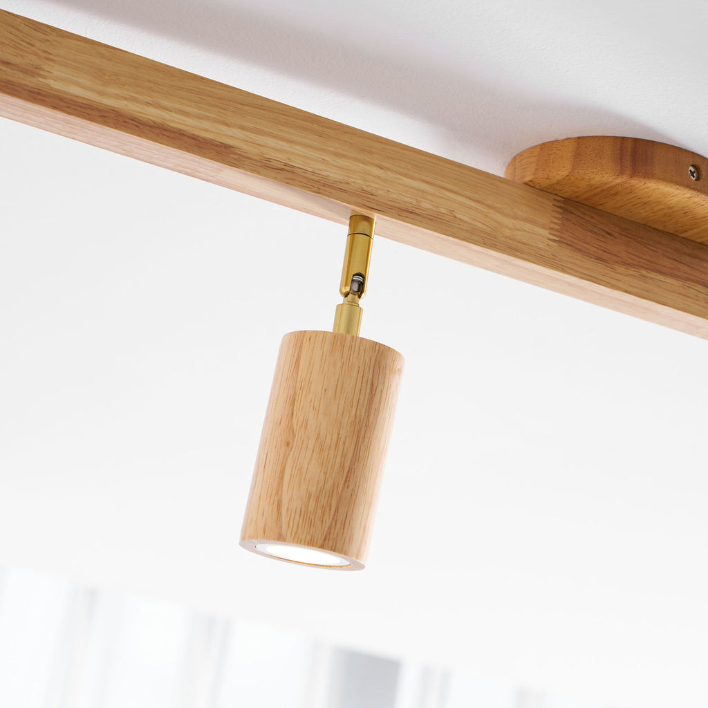Adjustable Wood Beam Spot Ceiling Light