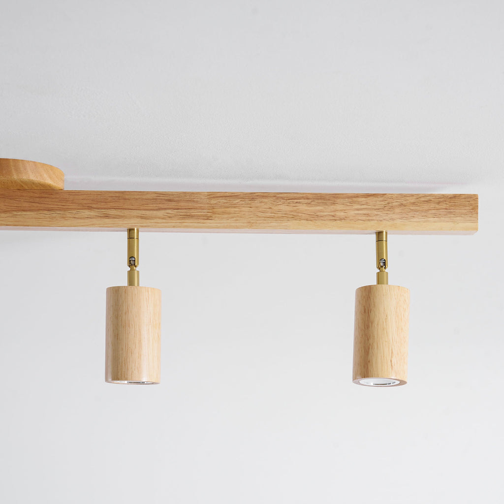 Adjustable Wood Beam Spot Ceiling Light