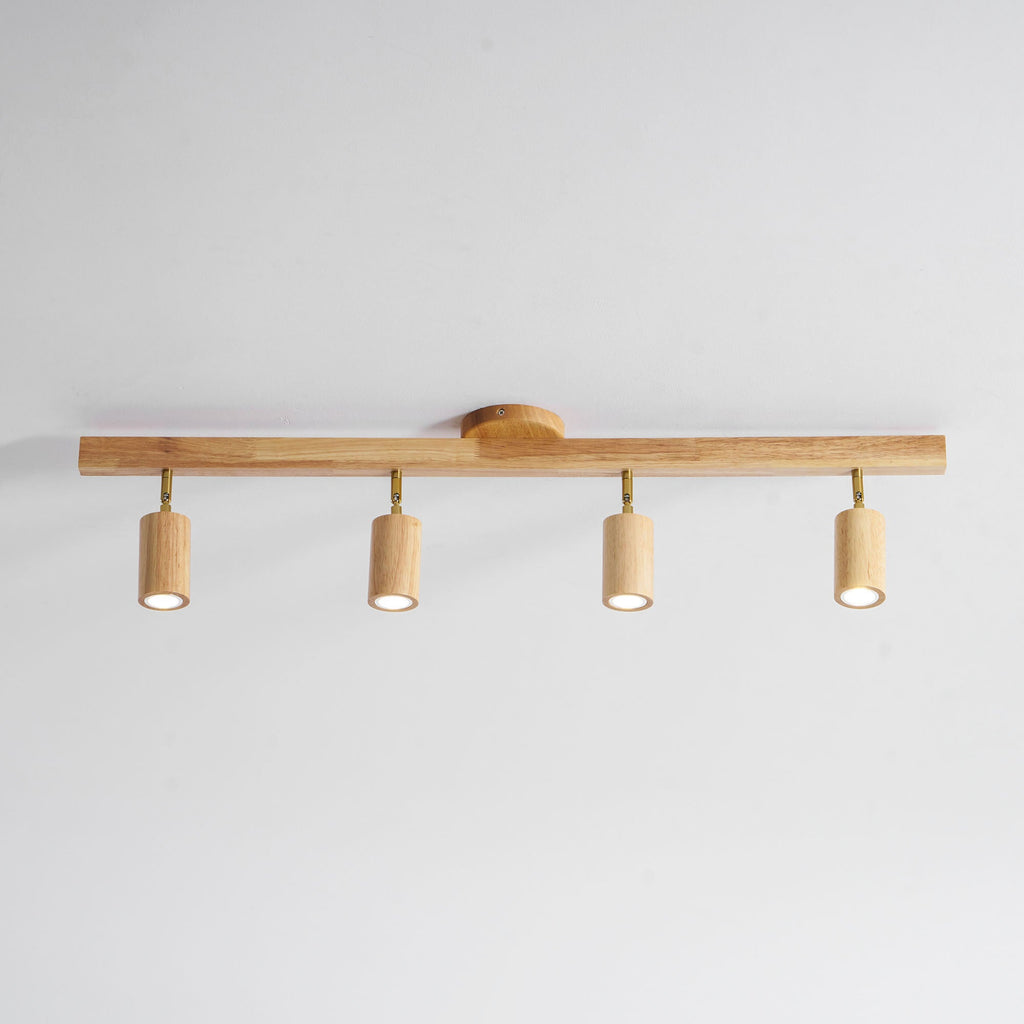 Adjustable Wood Beam Spot Ceiling Light