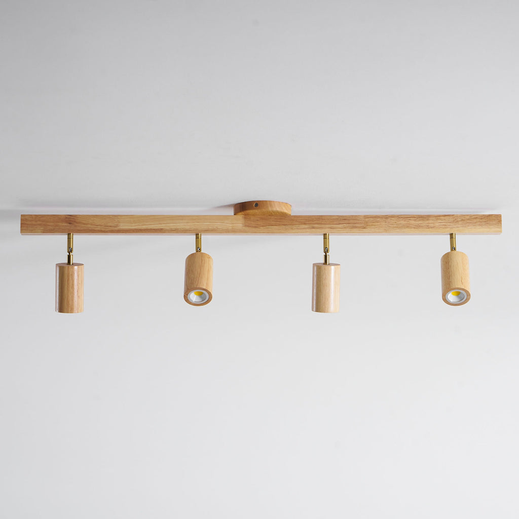 Adjustable Wood Beam Spot Ceiling Light