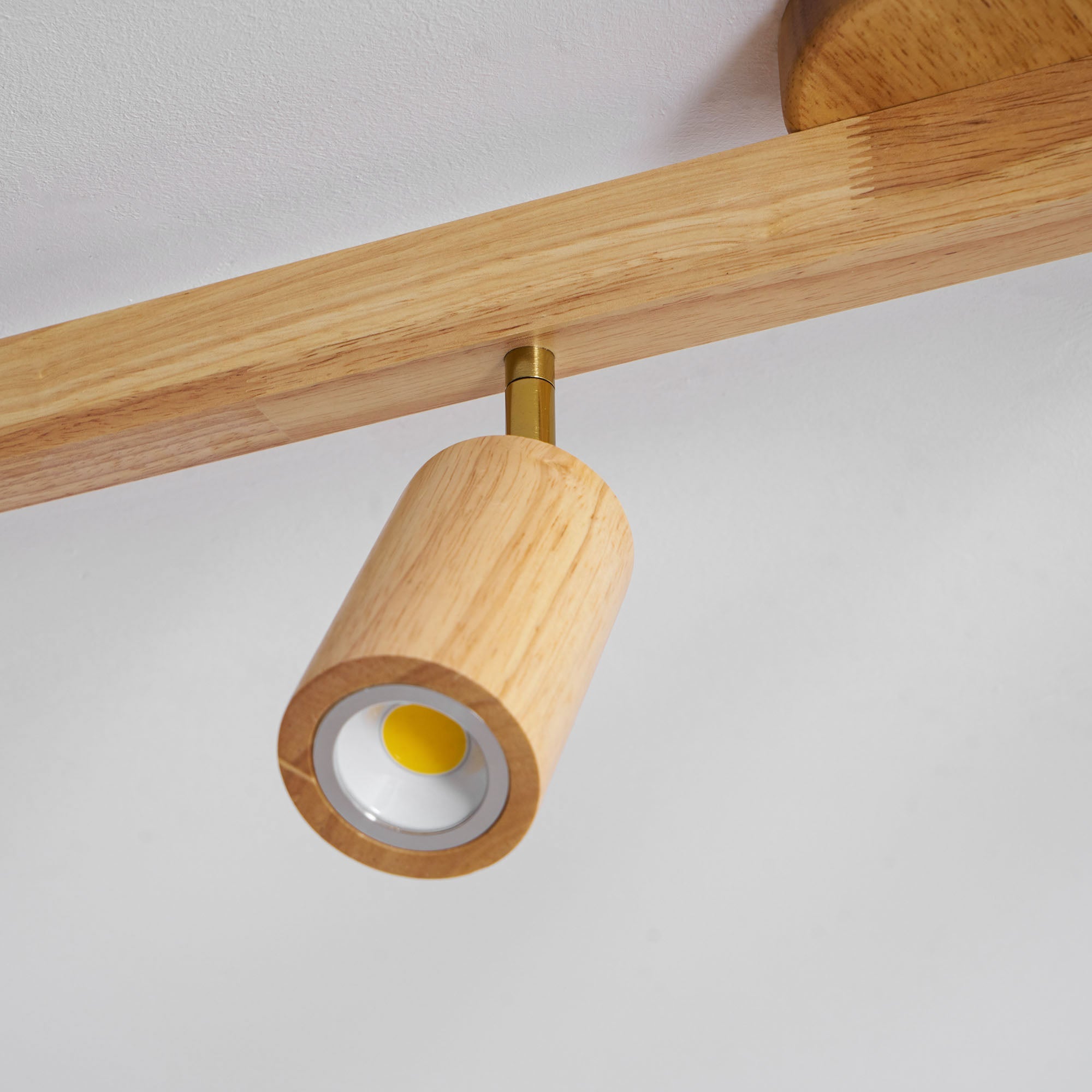 Adjustable Wood Beam Spot Ceiling Light