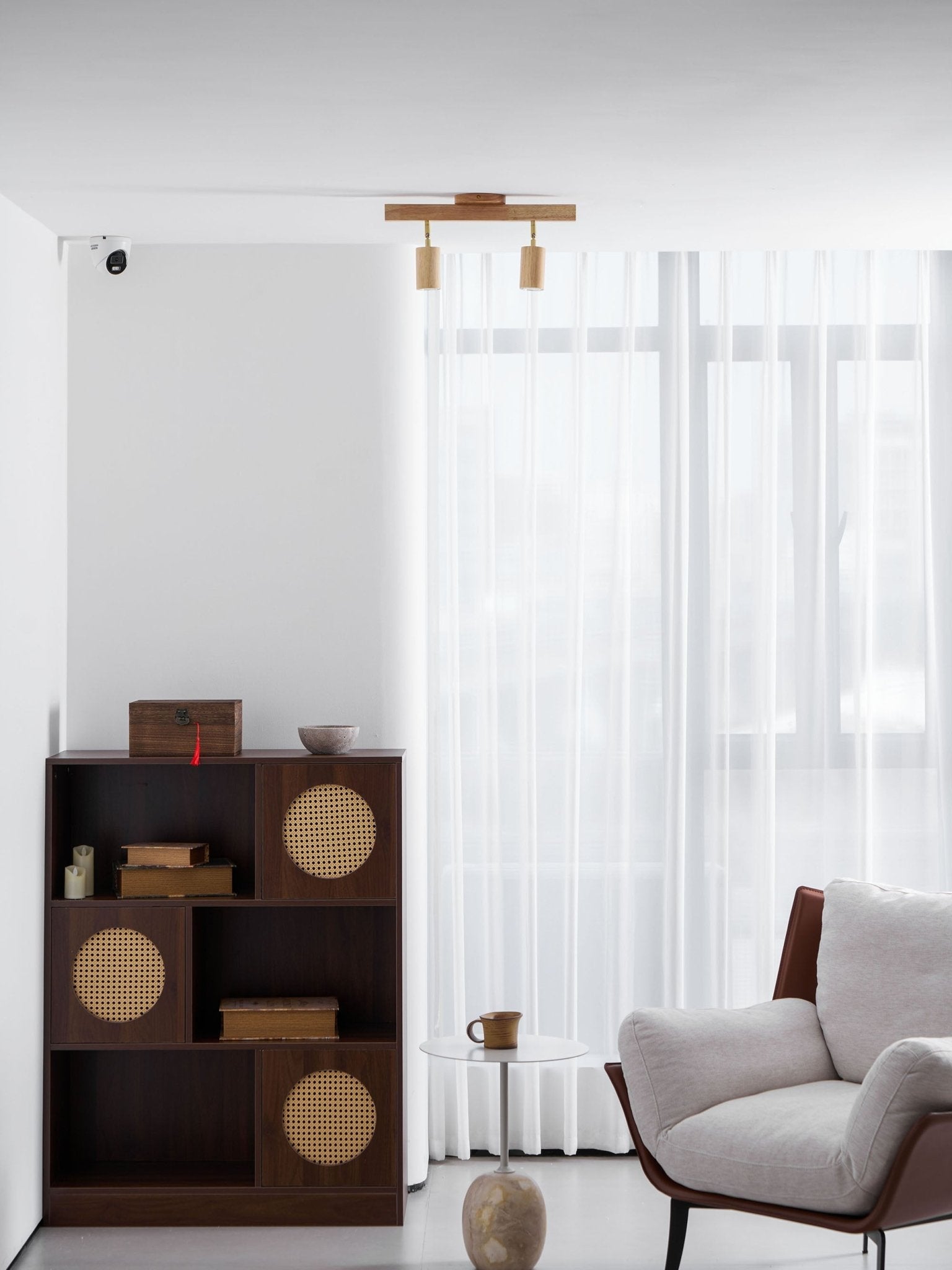 Adjustable Wood Beam Spot Ceiling Light