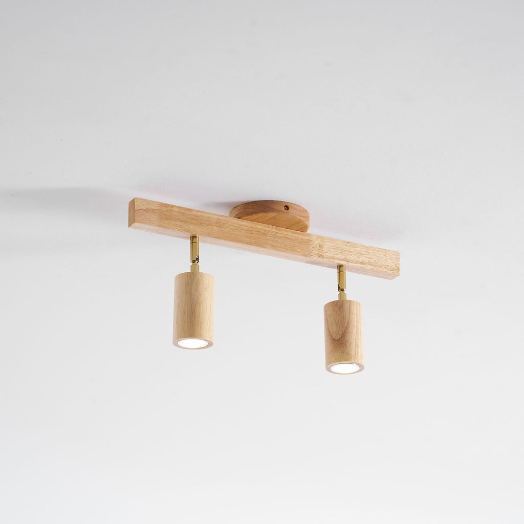 Adjustable Wood Beam Spot Ceiling Light