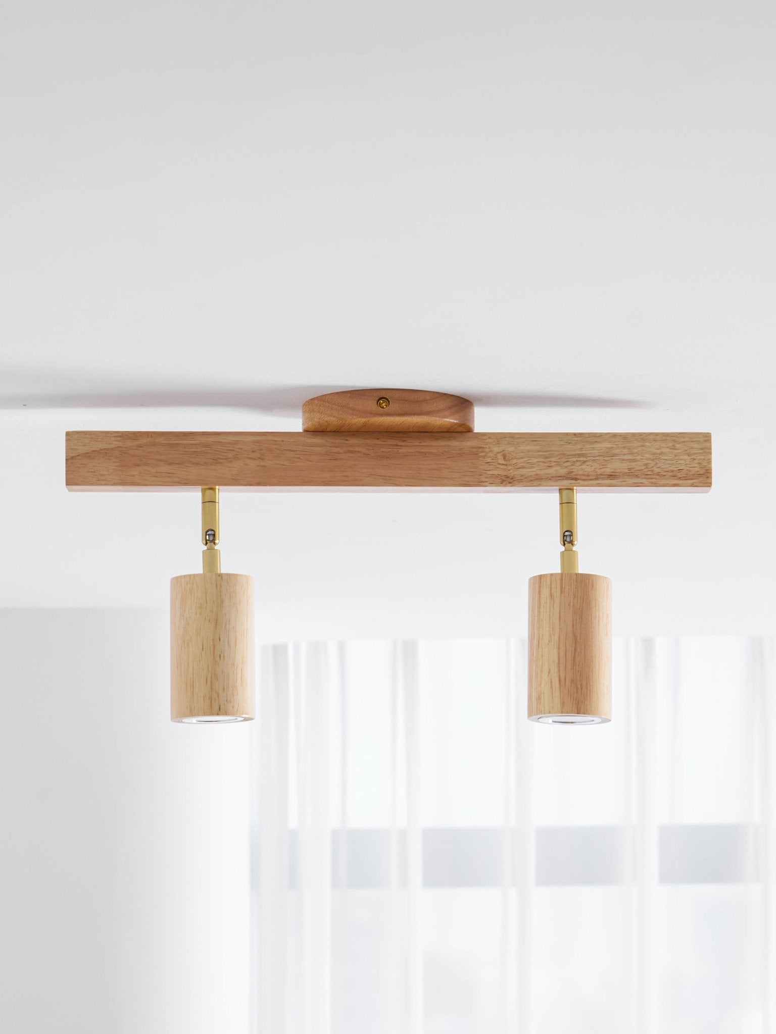 Adjustable Wood Beam Spot Ceiling Light