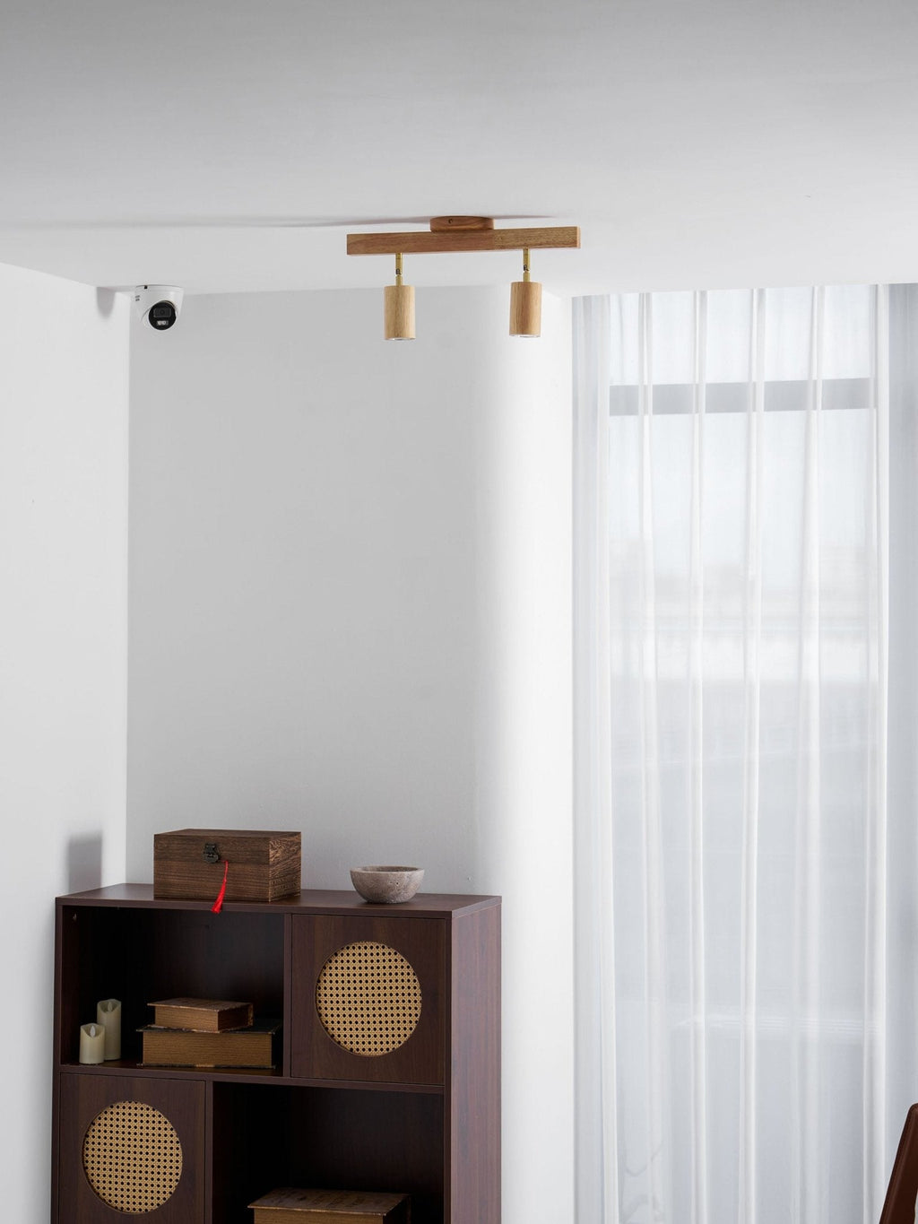 Adjustable Wood Beam Spot Ceiling Light