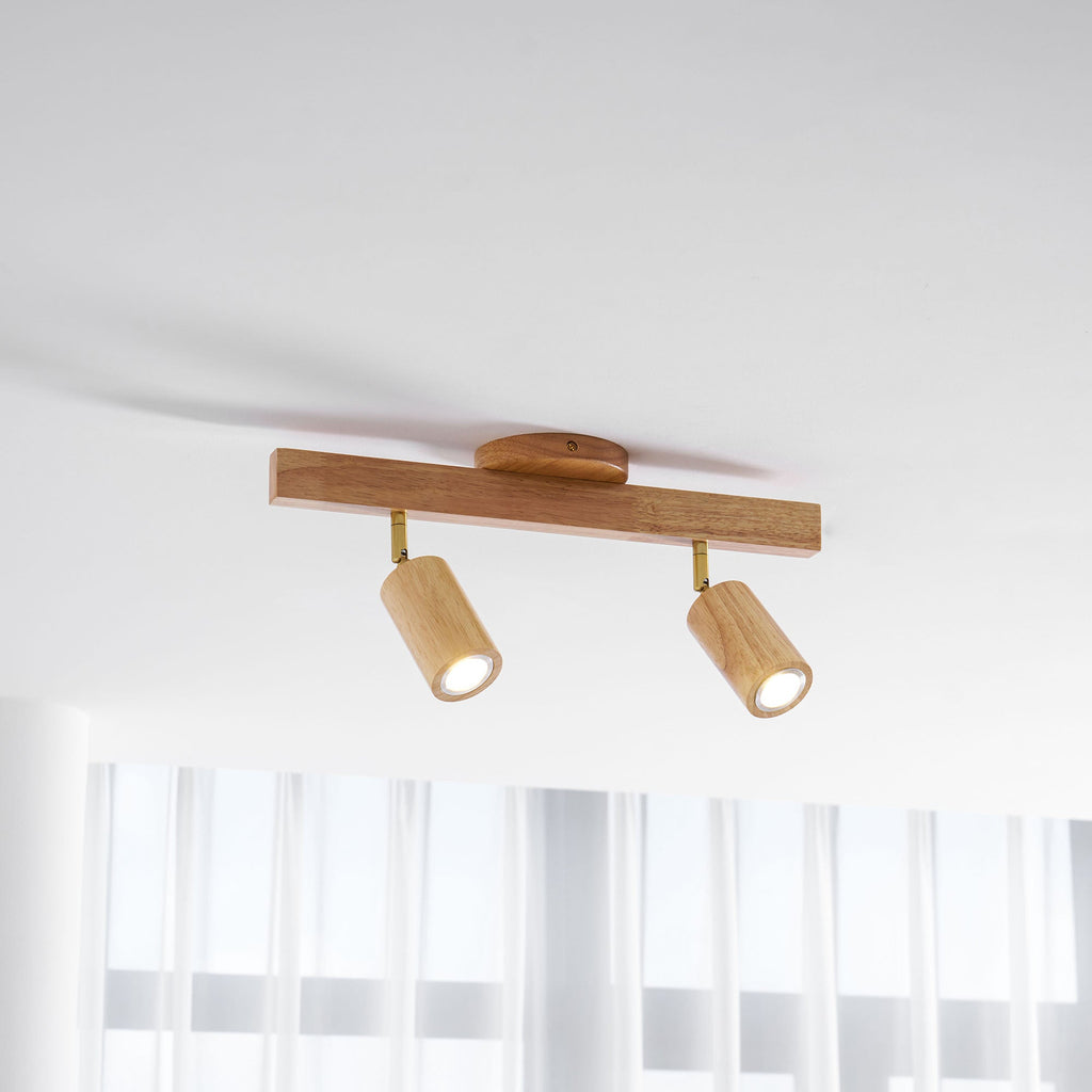 Adjustable Wood Beam Spot Ceiling Light