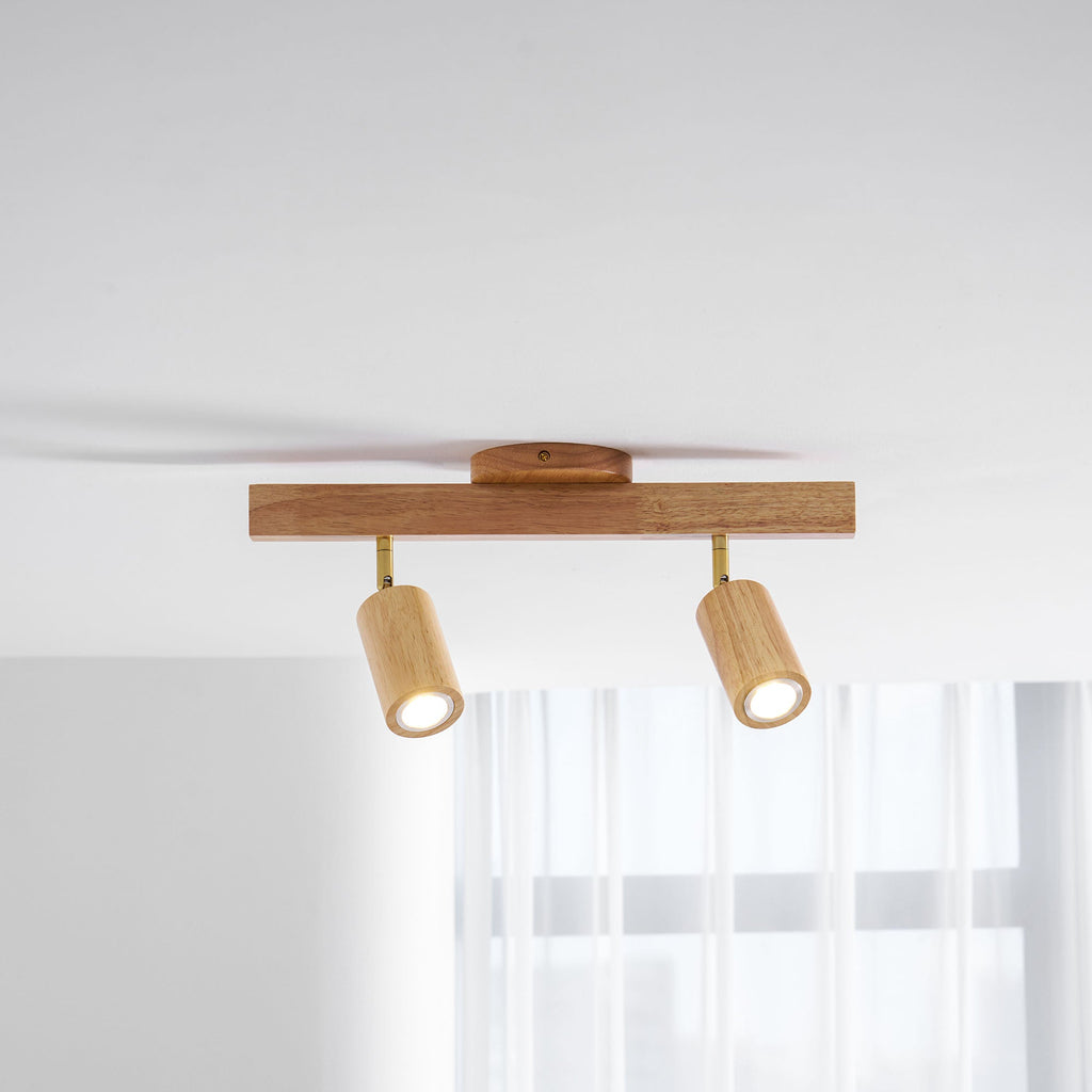 Adjustable Wood Beam Spot Ceiling Light