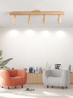 Adjustable Wood Beam Spot Ceiling Light