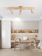 Adjustable Wood Beam Spot Ceiling Light