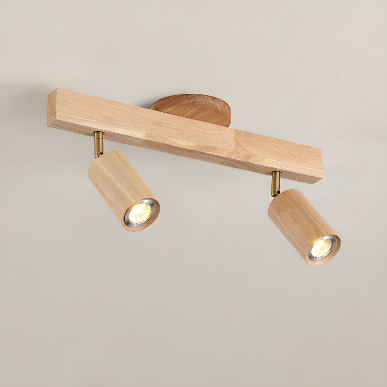 Adjustable Wood Beam Spot Ceiling Light