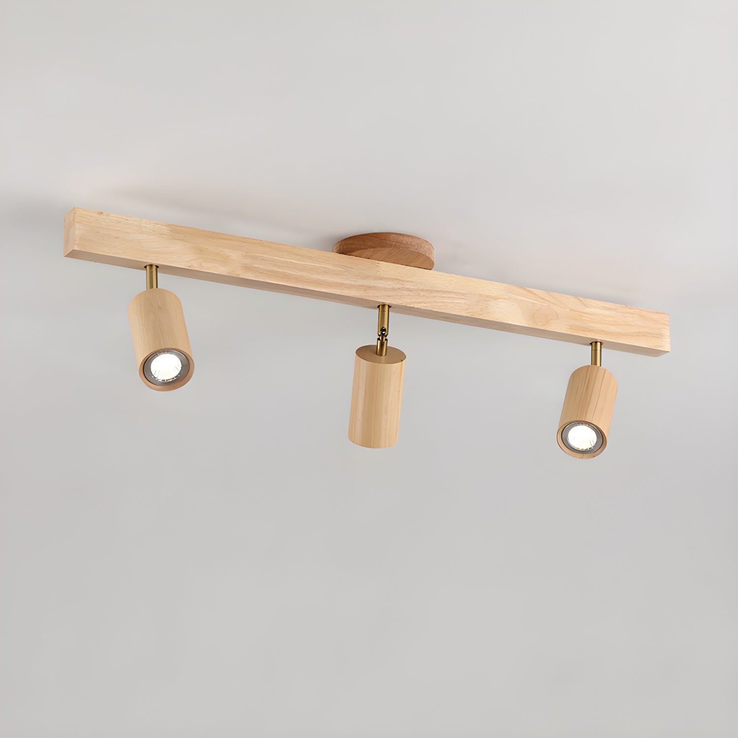 Adjustable Wood Beam Spot Ceiling Light