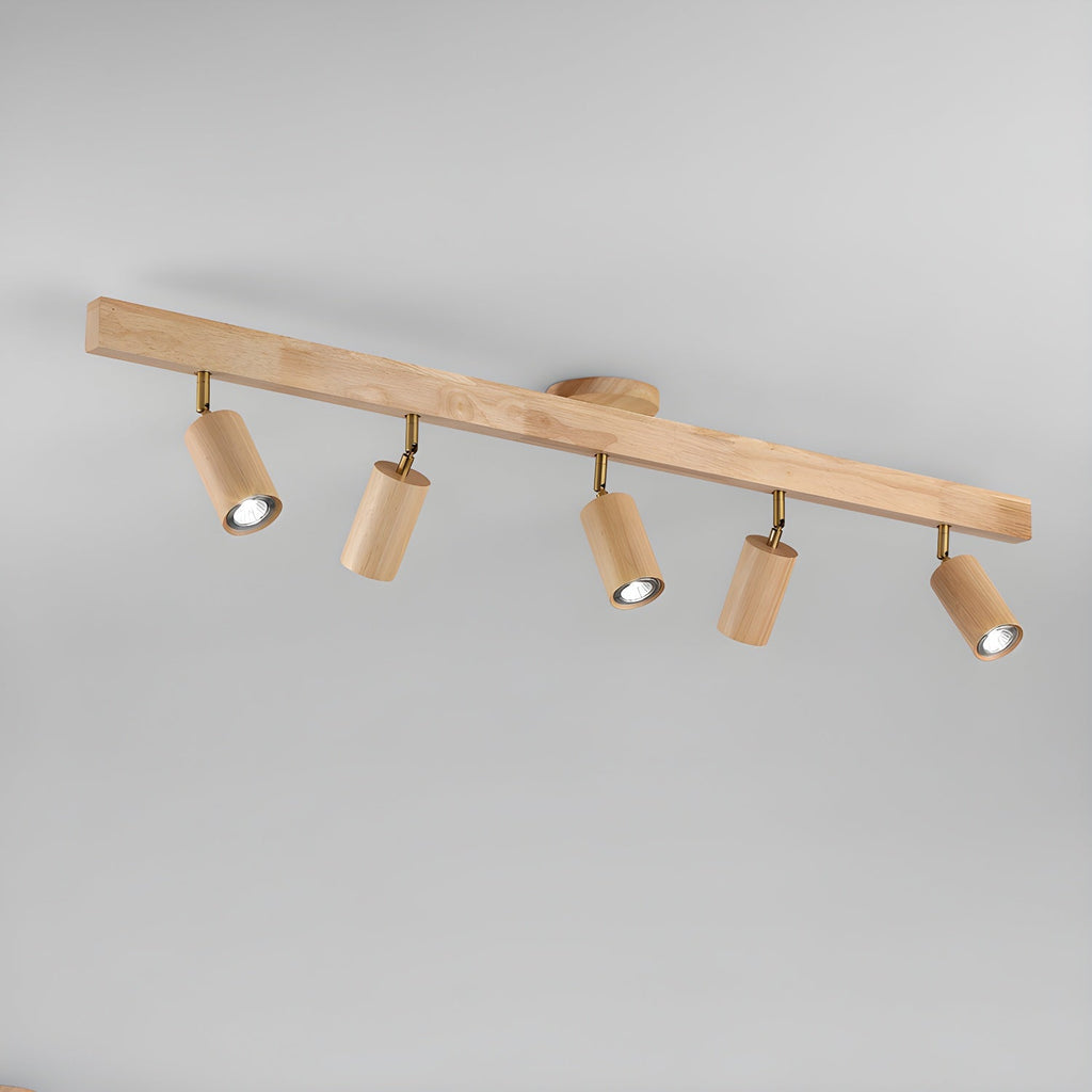 Adjustable Wood Beam Spot Ceiling Light