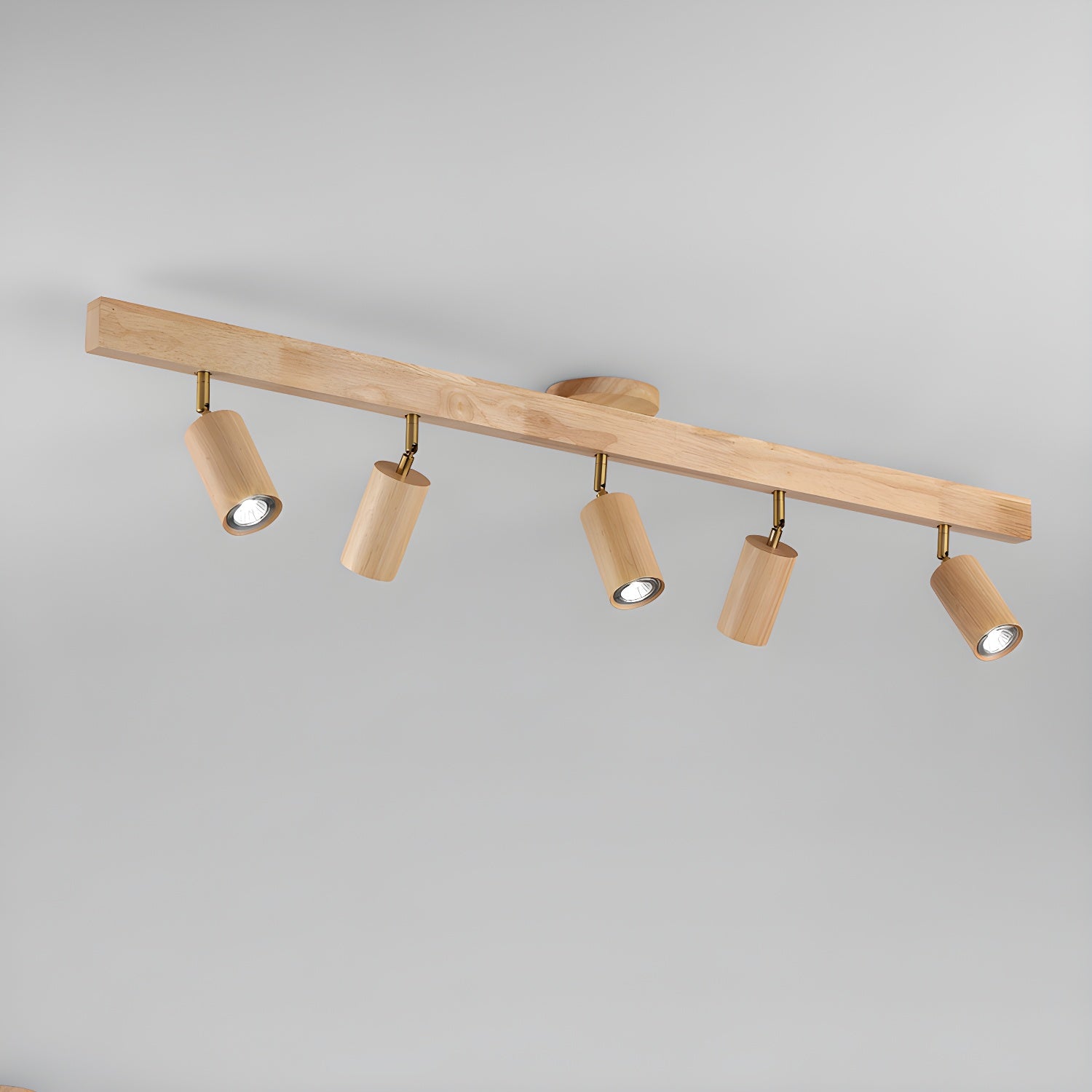 Adjustable Wood Beam Spot Ceiling Light