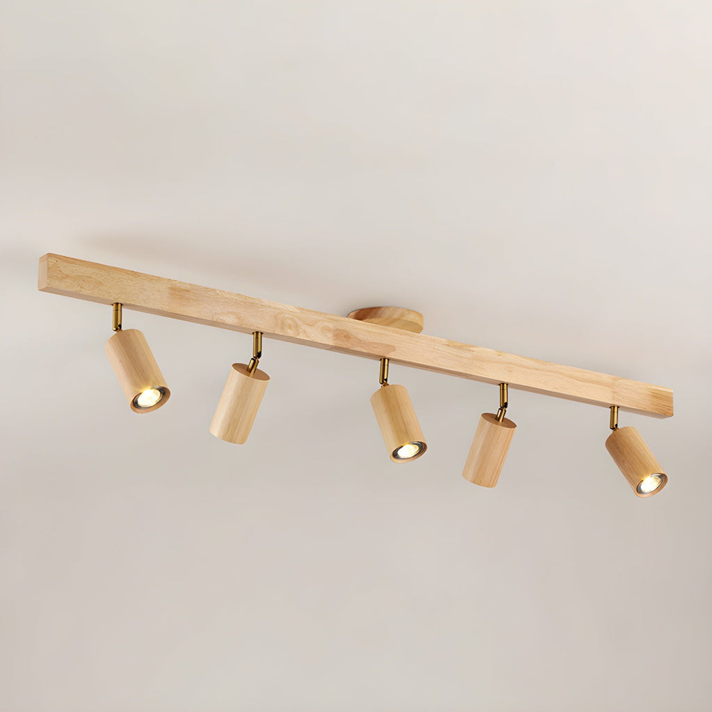 Adjustable Wood Beam Spot Ceiling Light