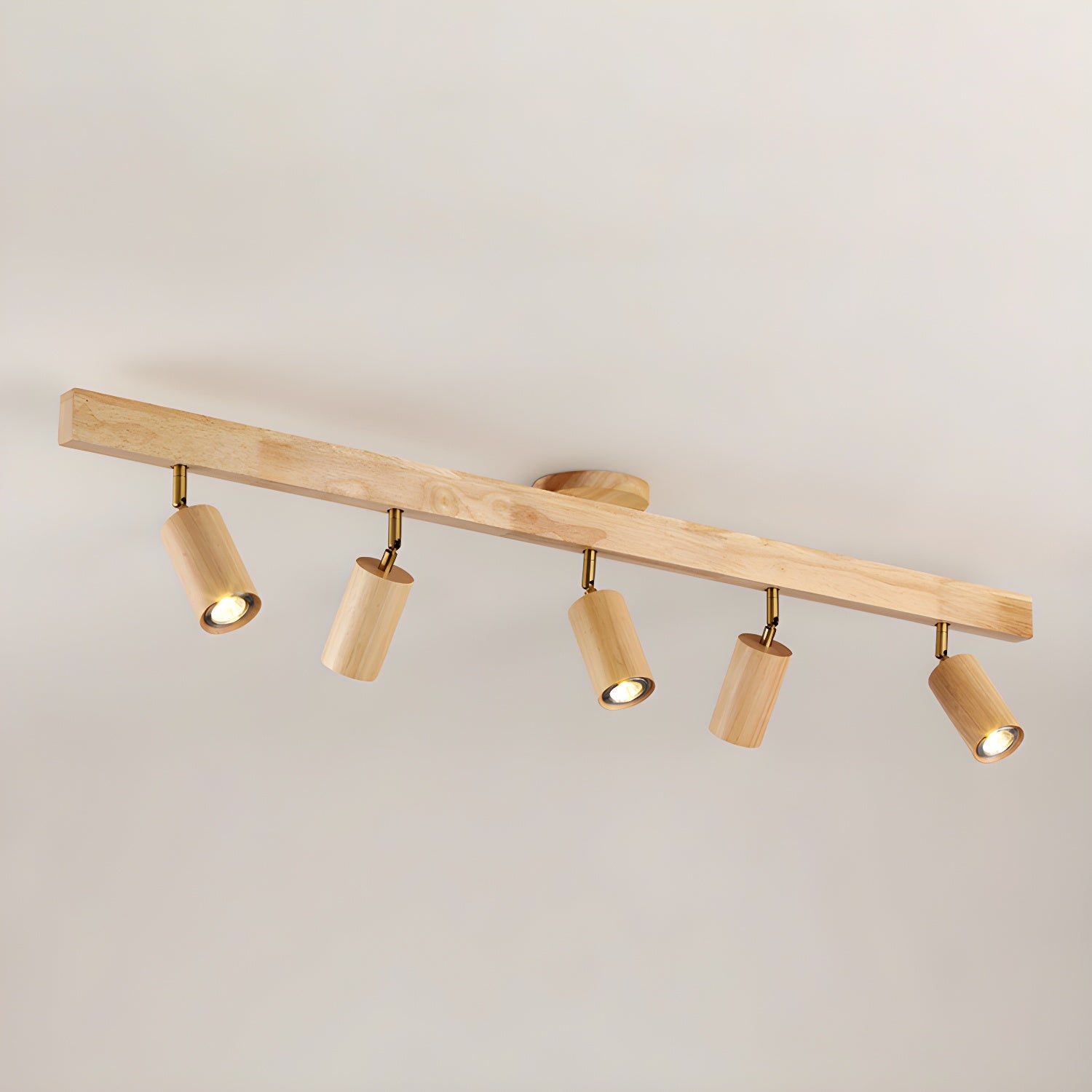 Adjustable Wood Beam Spot Ceiling Light