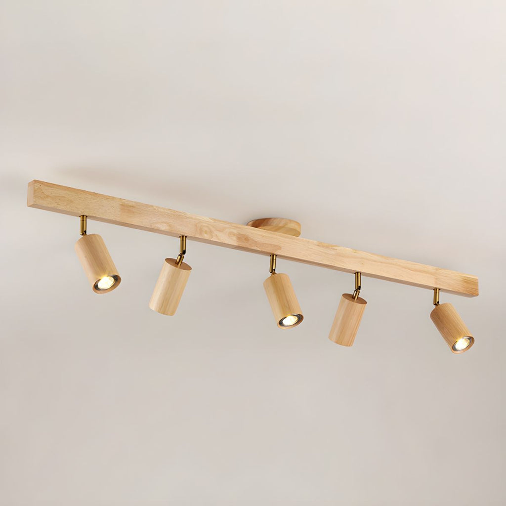 Adjustable Wood Beam Spot Ceiling Light