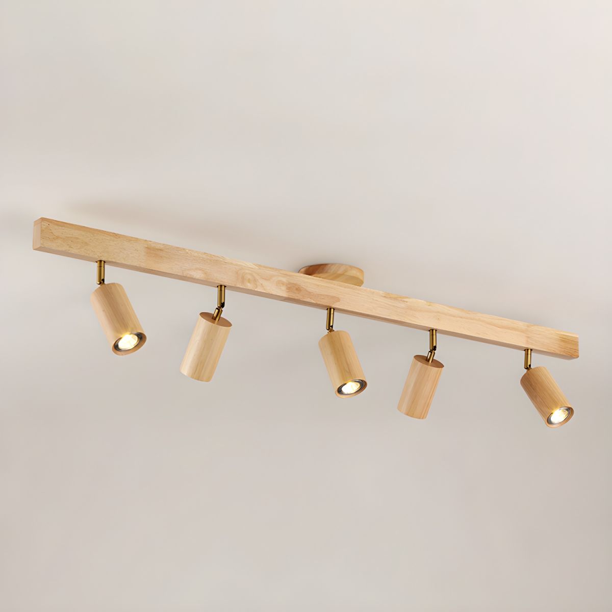 Adjustable Wood Beam Spot Ceiling Light