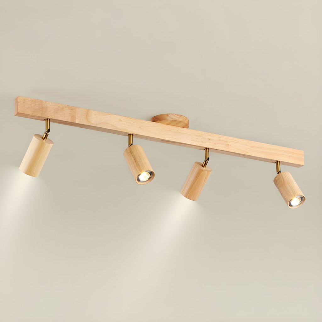 Adjustable Wood Beam Spot Ceiling Light
