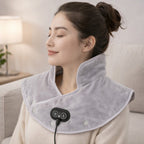 Electric Neck and Shoulder Heating Pad with Vibration and USB Power
