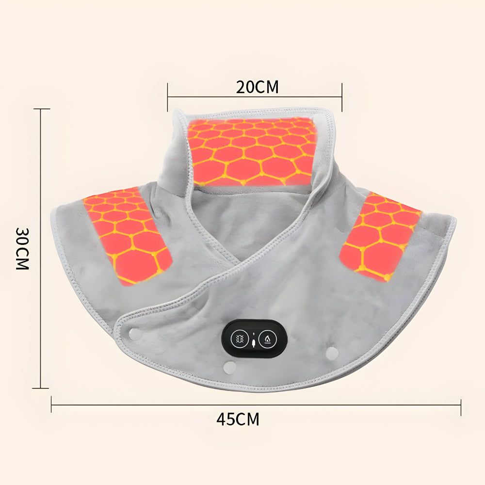 Electric Neck and Shoulder Heating Pad with Vibration and USB Power