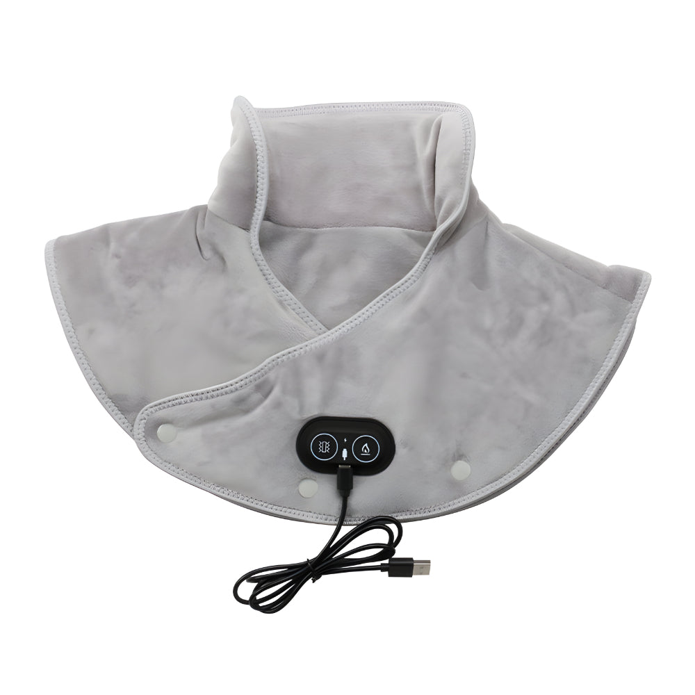 Electric Neck and Shoulder Heating Pad with Vibration and USB Power
