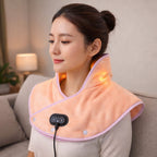 Electric Neck and Shoulder Heating Pad with Vibration and USB Power
