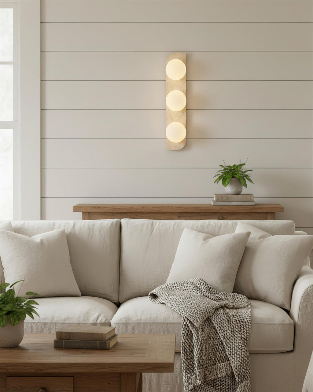 Travertine Wall Sconce