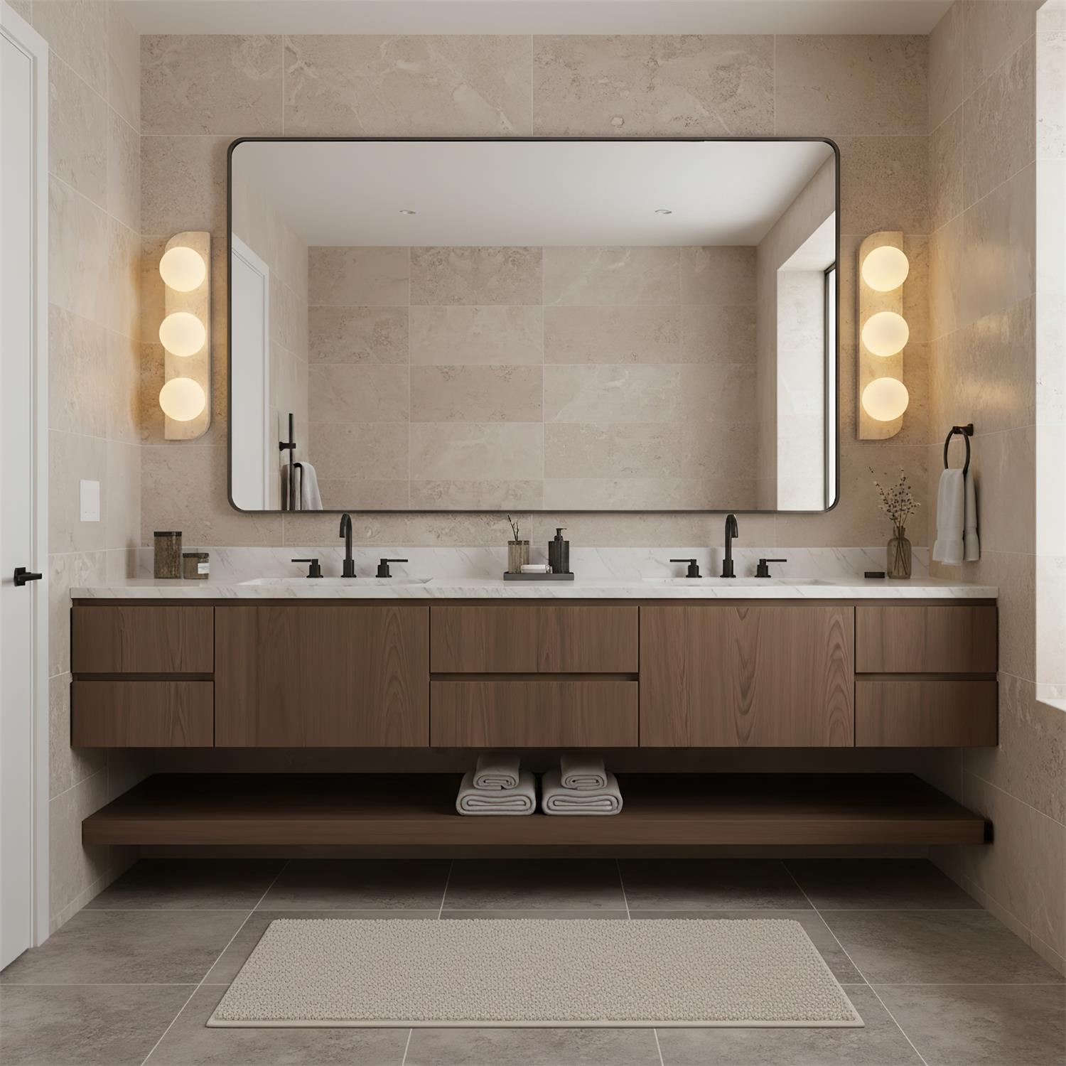 Travertine Wall Sconce