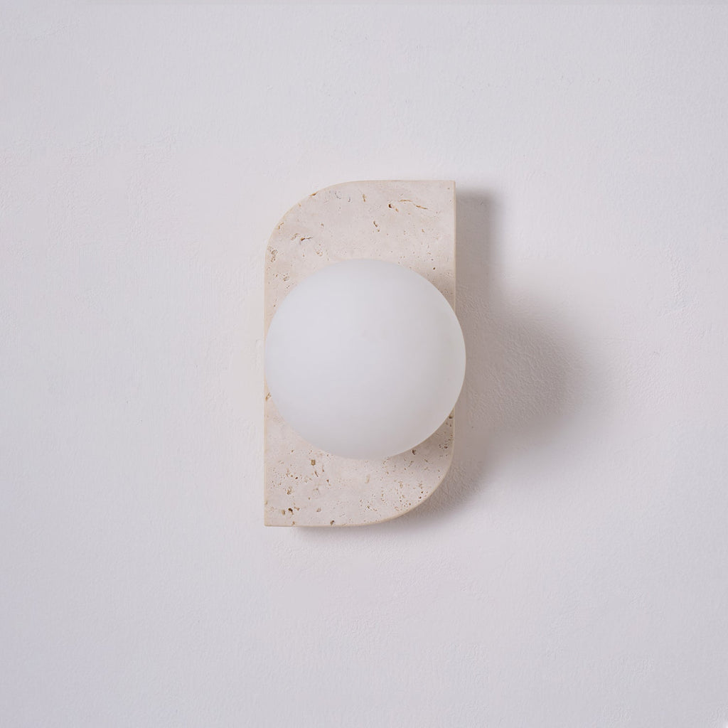 Travertine Wall Sconce