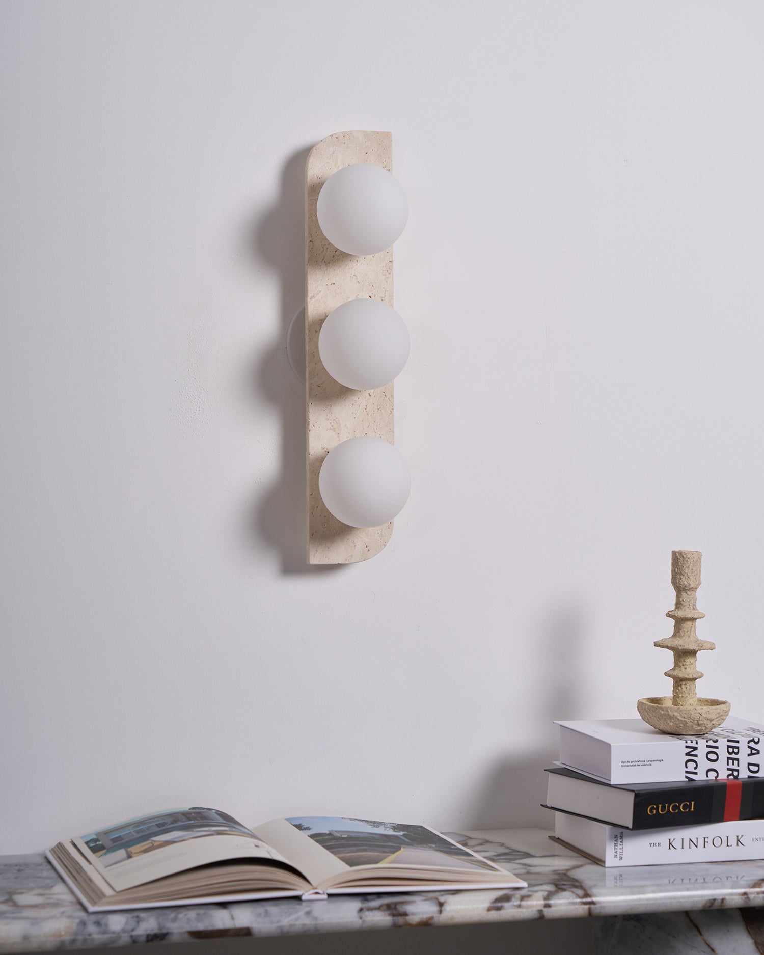 Travertine Wall Sconce