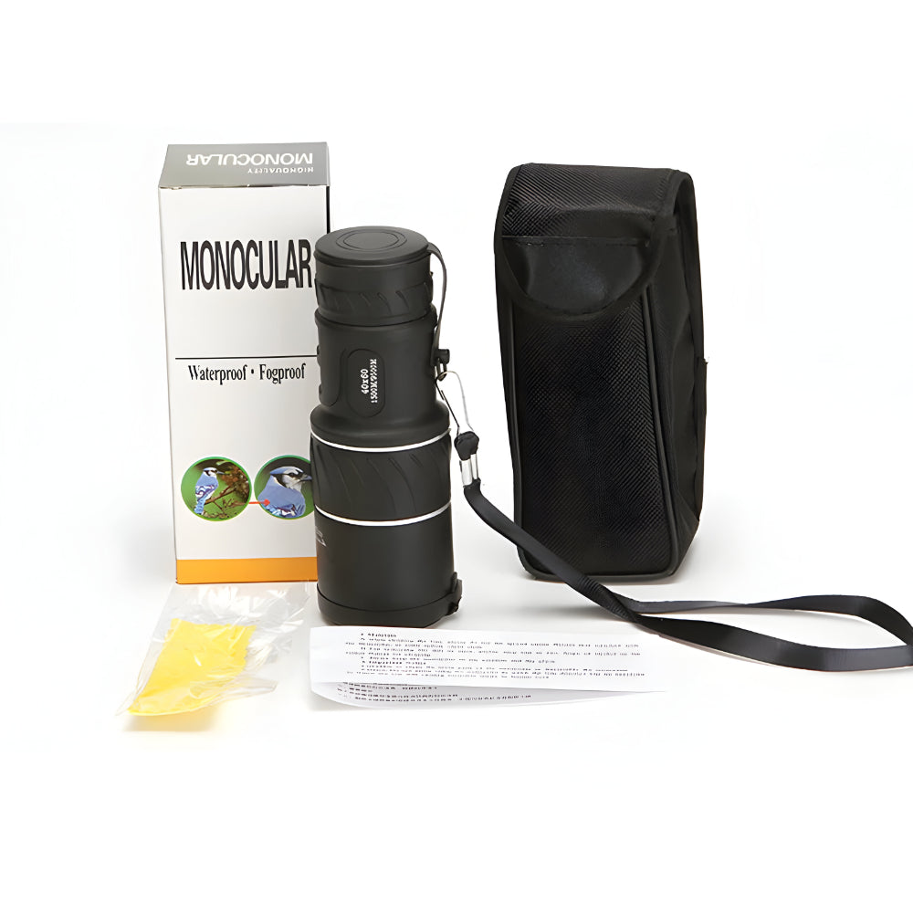 Night Vision Monocular Optical Zoom Compact Telescope Low Light Outdoor Viewing Scope for Hiking and Bird Watching