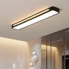 Modern Long Rectangle Flush Mount Ceiling Light with LED