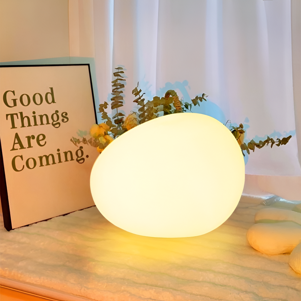 Modern Solar Table Lamp With Color-Changing Glow — Harbor Light Co.