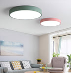 Modern Round Flush Mount Ceiling Light with Slim Frame