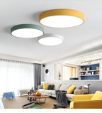 Modern Round Flush Mount Ceiling Light with Slim Frame