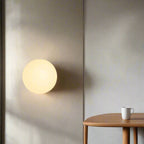 Minimalist Round Glass LED Wall Sconce