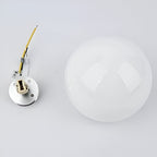 Minimalist Round Glass LED Wall Sconce