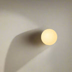 Minimalist Round Glass LED Wall Sconce