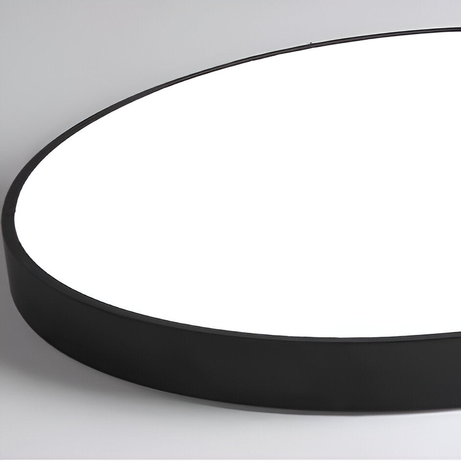 Modern Round Flush Mount Ceiling Light with Slim Frame